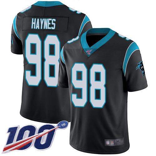 Carolina Panthers Limited Black Men Marquis Haynes Home Jersey NFL Football #98 100th Season Vapor Untouchable->carolina panthers->NFL Jersey